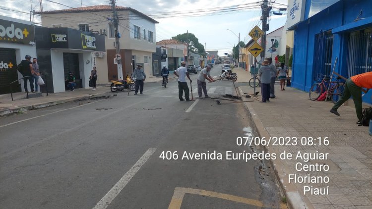 Infraestrutura de Floriano avança na recuperação de ruas e estrada rural