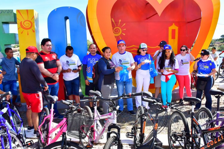 Passeio ciclístico de aniversário pelos 126 anos de Floriano foi um sucesso 