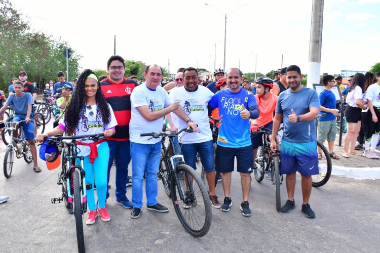 Passeio ciclístico de aniversário pelos 126 anos de Floriano foi um sucesso 