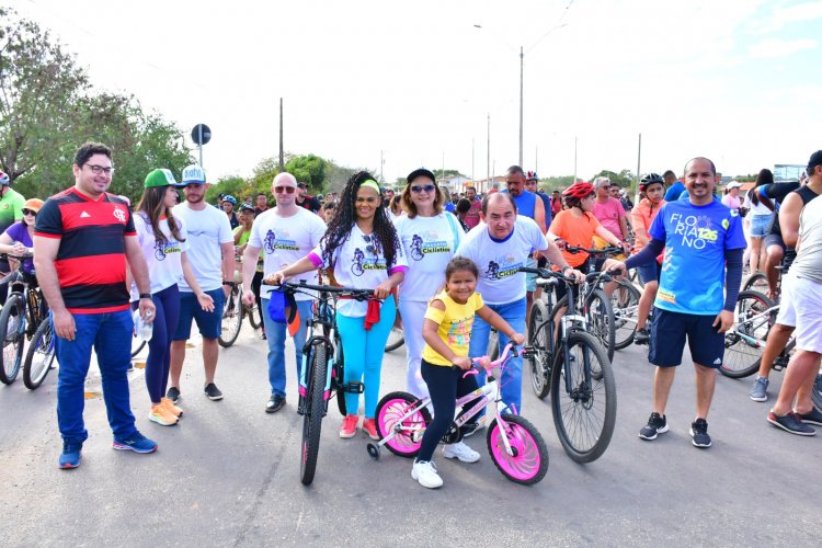 Passeio ciclístico de aniversário pelos 126 anos de Floriano foi um sucesso 