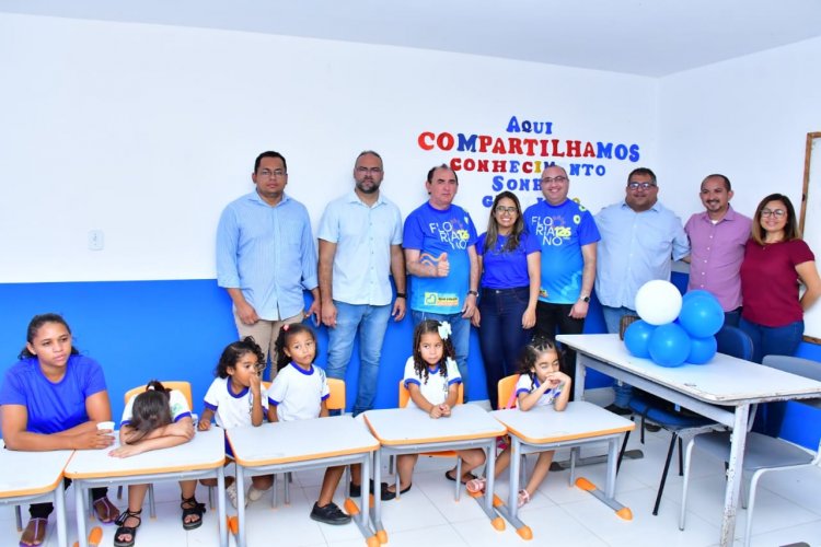 126 anos: Prefeitura de Floriano entrega escola do Amolar reestruturada e renomeada