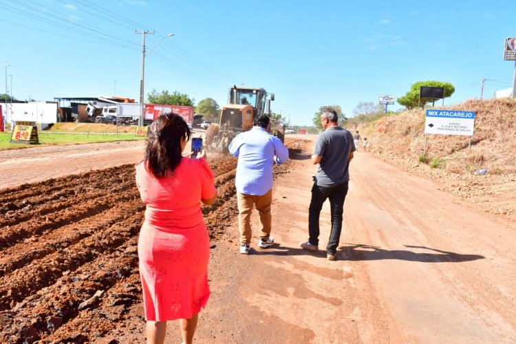 Superintendência de Trânsito acompanha obra de recapeamento da BR230 em Floriano