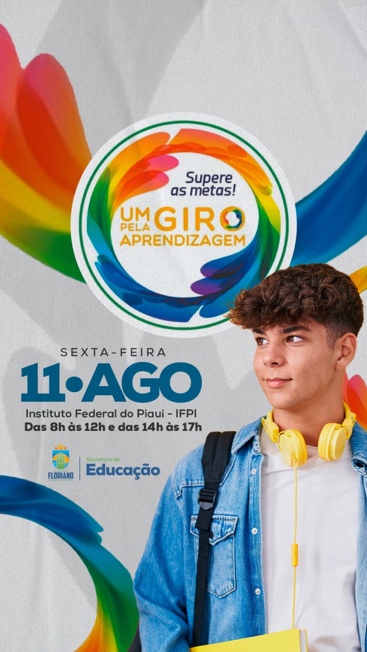 Educação de Floriano promoverá a formação ‘Giro pela Aprendizagem’