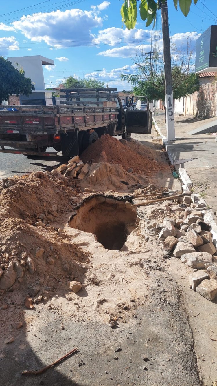 Tapa-buracos em ruas e avenidas segue a todo vapor em Floriano