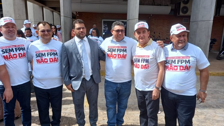 Prefeito Antônio Reis participa do movimento “Sem FPM Não Dá”, em Teresina