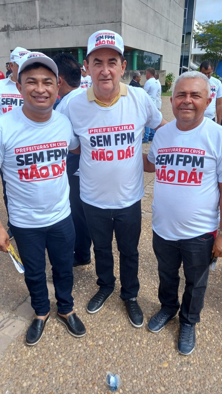 Prefeito Antônio Reis participa do movimento “Sem FPM Não Dá”, em Teresina