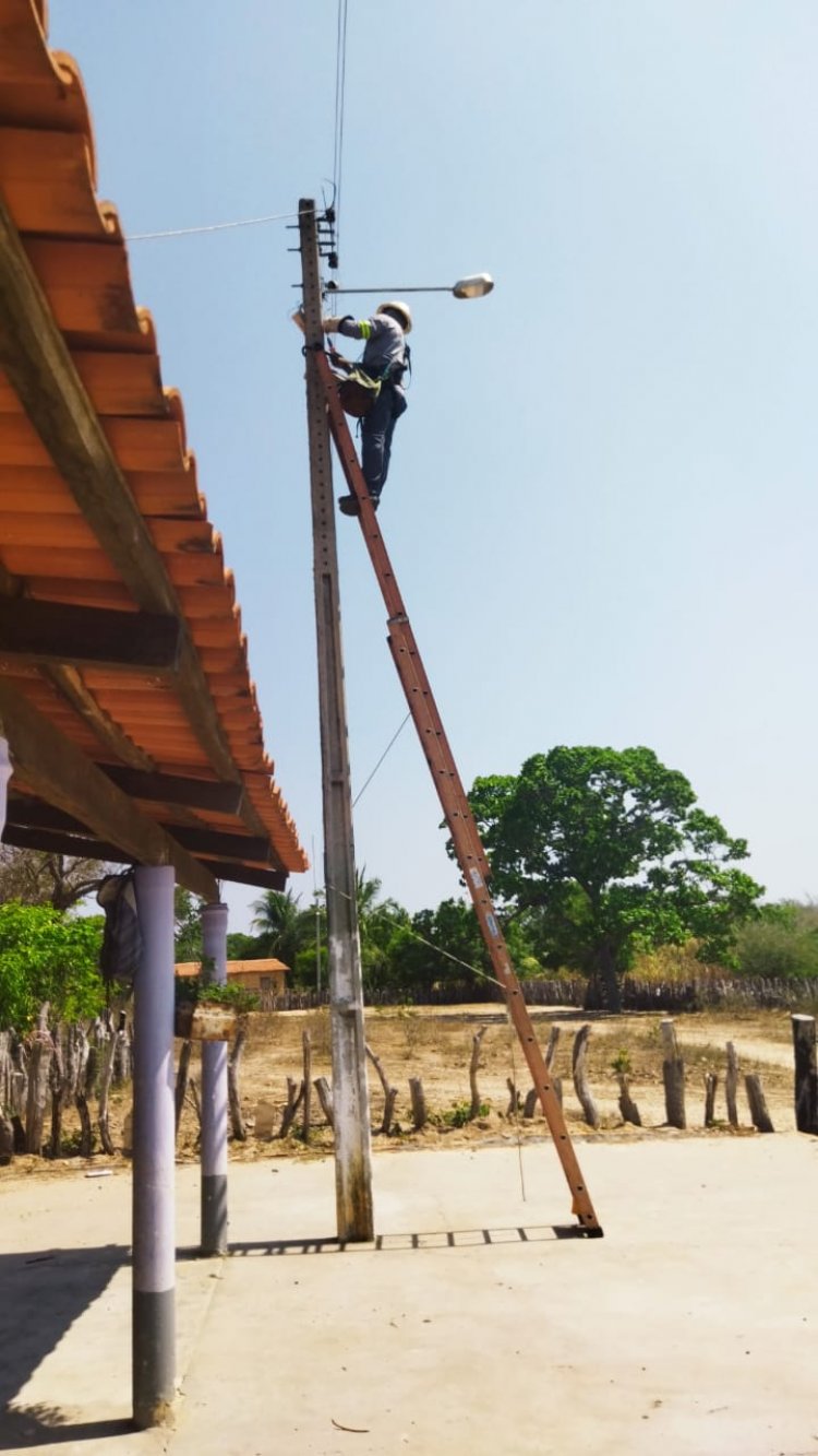 Infraestrutura: onze localidades rurais de Floriano recebem manutenção na rede de iluminação pública