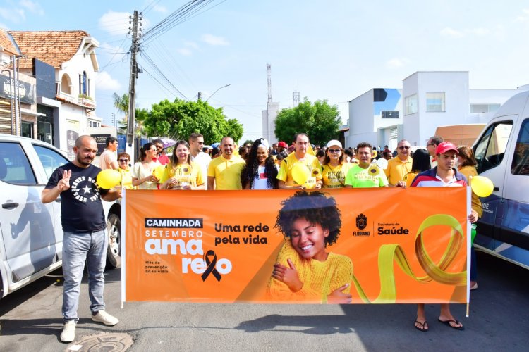 Floriano realiza caminhada pela valorização da vida