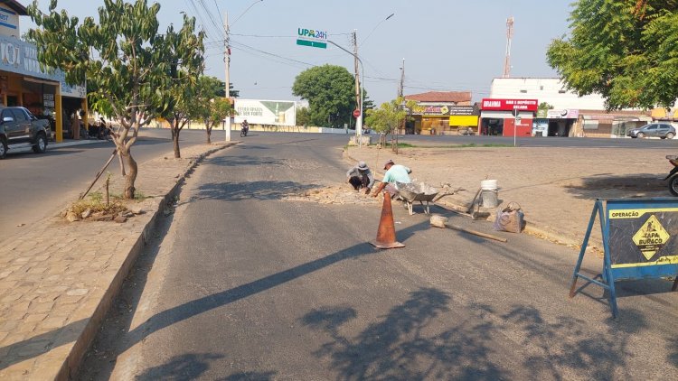 Infraestrutura: operação tapa-buracos faz manutenção em 20 ruas de dez bairros de Floriano