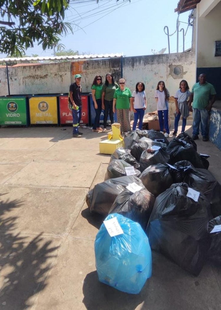 Mais de 300 quilos de materiais recicláveis são recolhidos em ecopontos de Floriano