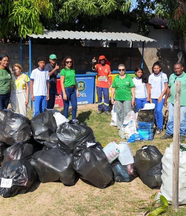 Mais de 300 quilos de materiais recicláveis são recolhidos em ecopontos de Floriano