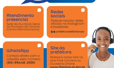 Ouvidoria de Floriano registra 322 manifestações nos últimos 3 meses