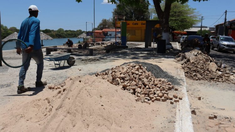 Prefeitura de Floriano promove revitalização estrutural no Cais da Beira-rio