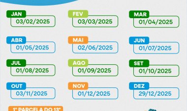 Calendário de Pagamento 2025