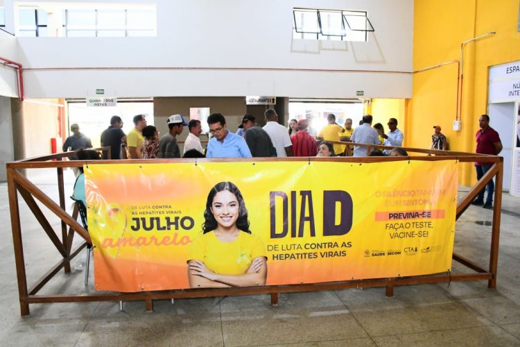 Floriano realiza Dia D da Campanha Julho Amarelo com ação de combate às hepatites virais