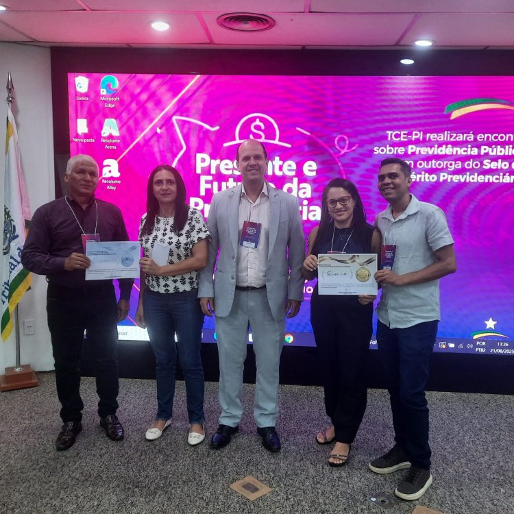 Floriano é destaque no Selo do Mérito Previdenciário em evento do TCE-PI 