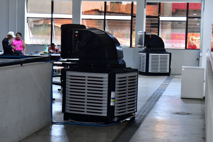 Prefeitura de Floriano instala climatizadores de ar no Mercado Público Municipal