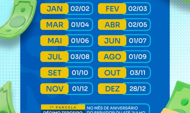 Calendário de Pagamento 2025