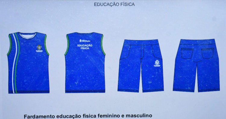 Educação de Floriano apresenta novo fardamento escolar e assina contrato com empresa que vai confeccionar os uniformes