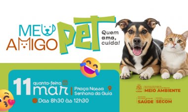 Programa “Meu Amigo Pet” leva serviços de saúde animal ao bairro Nossa Senhora da Guia nesta quarta (11)