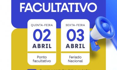 Prefeitura de Floriano decreta ponto facultativo na Quinta-feira (02)