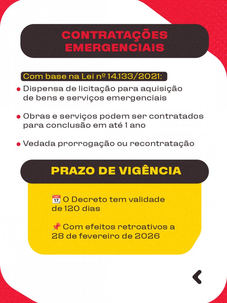 Prefeitura de Floriano decreta situação de emergência após fortes chuvas no município