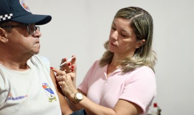 Secretaria Municipal de Saúde apoia 3º BPM em ação de vacinação de policiais militares