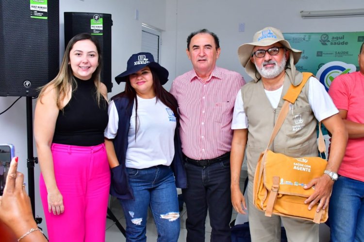 Saúde entrega 32 kits para agentes de saúde e endemias do Programa "Saúde com Agente"