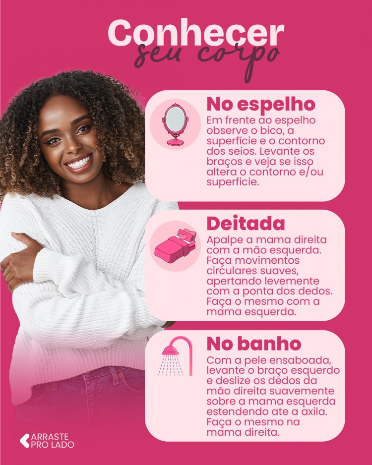 Outubro Rosa: Campanha 'Mulher: seu corpo, sua vida' promove autocuidado e prevenção em Floriano