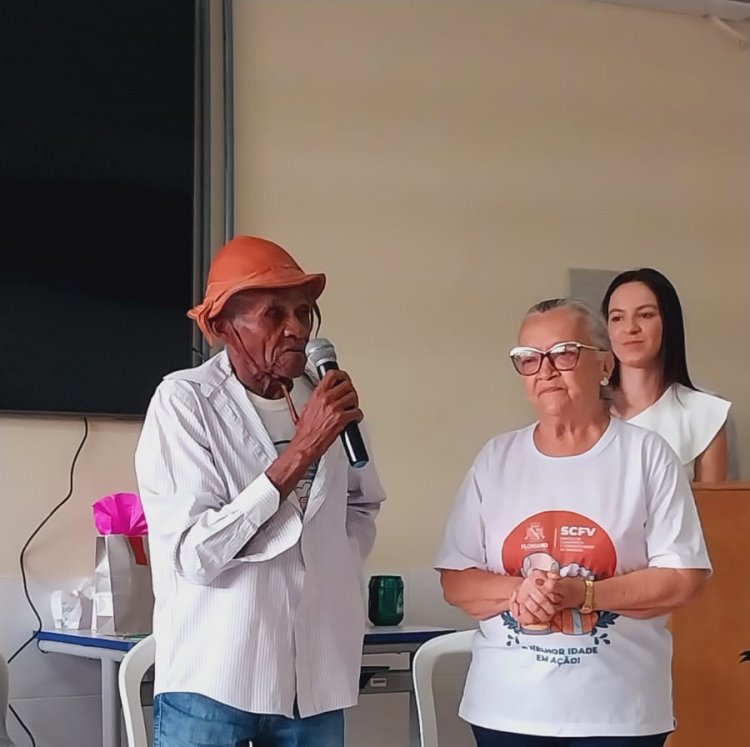 Idosos do CRAS I participam do III Seminário Interdisciplinar de Geriatria e Gerontologia na UFPI