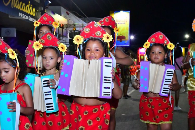 Carnaval de Floriano: escolas de samba brilham na Avenida Getúlio Vargas