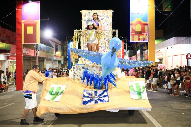 Carnaval de Floriano: escolas de samba brilham na Avenida Getúlio Vargas