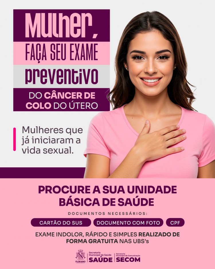 SMS faz chamamento a mulheres para realização de exame preventivo do câncer de colo do útero