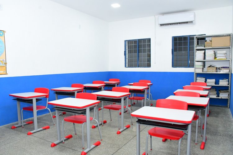 128 anos: Prefeitura de Floriano entrega reforma e ampliação de escola e reurbanização da praça do bairro N. Sra. da Guia