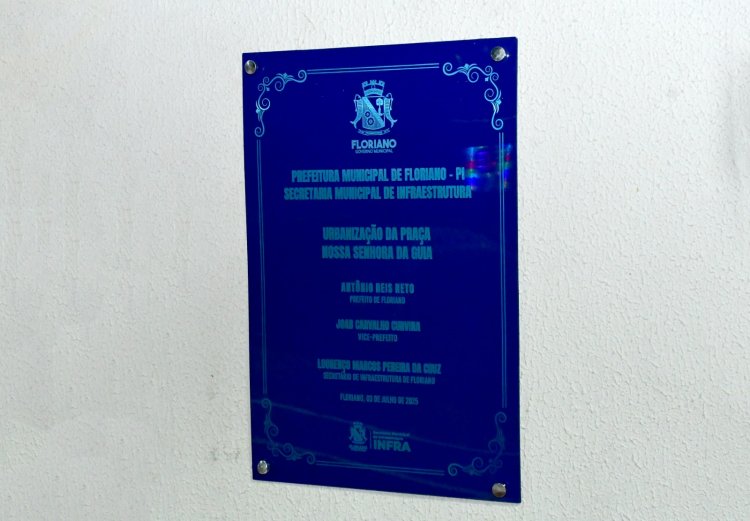 128 anos: Prefeitura de Floriano entrega reforma e ampliação de escola e reurbanização da praça do bairro N. Sra. da Guia
