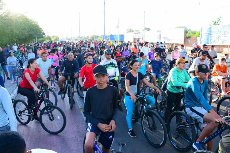 128 anos: Tradicional Passeio Ciclístico de aniversário dá show de participação em Floriano