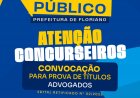 Concurso da Prefeitura de Floriano: banca convoca advogados classificados para prova de títulos
