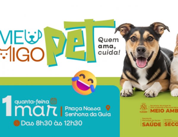 Programa “Meu Amigo Pet” leva serviços de saúde animal ao bairro Nossa Senhora da Guia nesta quarta (11)
