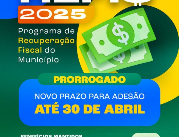 REFIS: Prefeitura de Floriano divulga novo prazo de adesão ao programa