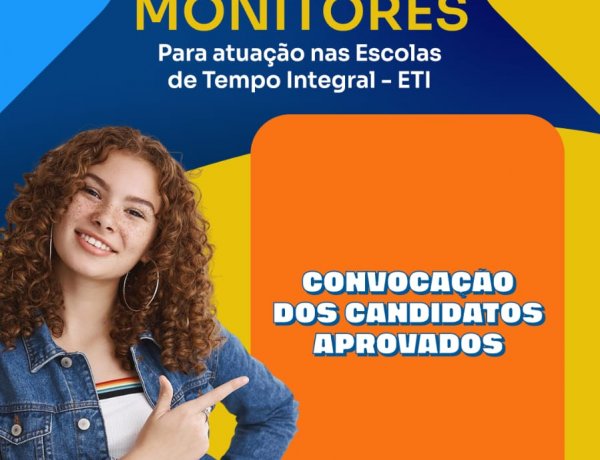 Prefeitura de Floriano divulga cronograma de comparecimento para monitores das Escolas de Tempo Integral