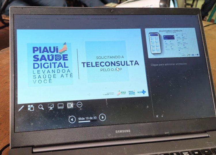 Prefeitura de Floriano apresenta serviços do Saúde Digital a policiais do 3º BPM