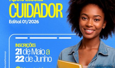 Prefeitura de Floriano lança concurso público para Profissional de Apoio Escolar (Cuidador)