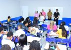 Ação do Selo UNICEF leva orientação sobre gravidez na adolescência e atualização vacinal à Escola Padre Pedro Oliveira